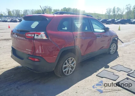 2015 Jeep Cherokee Sport z USA, uszkodzony, nr VIN 1C4PJMAB9FW606597